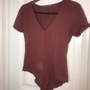 Charlotte Russe Mauve Bodysuit